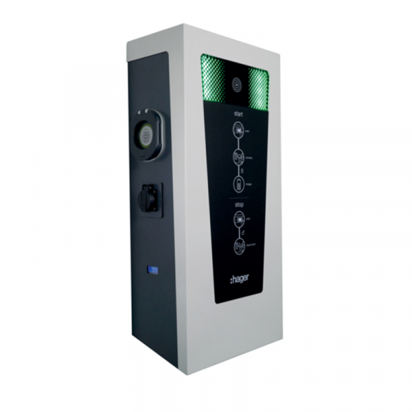 HAGER - EVCS charging station Witty park - XEV600C - 2x7,4 kW