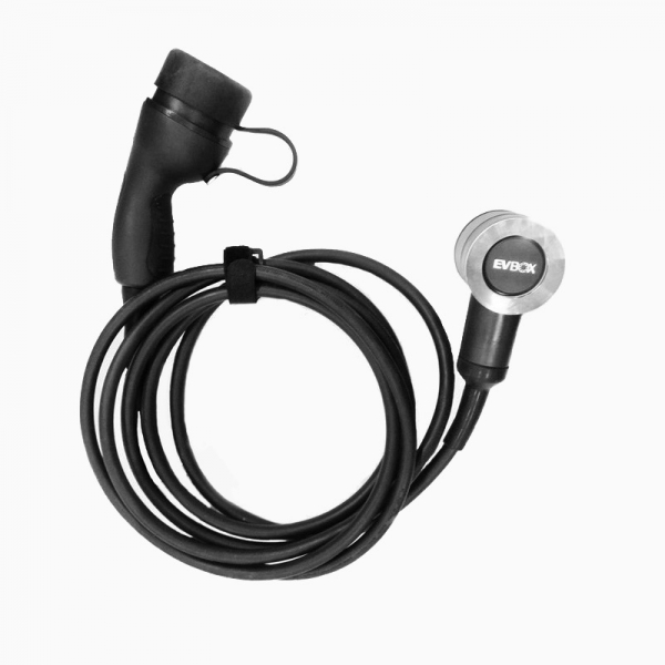 EVBOX Electric vehicle charging cable - type 2 - type 1 - 7,4kW (1Ph-32A) - 4m - Evbox-C1324-T2T1