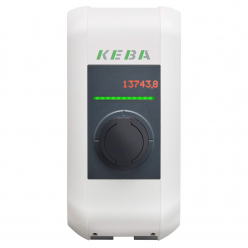 KEBA Charging station P30 125031 a-series - 2.3 to 22kW - Plug & charge and RFID