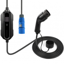 Carplug mobile charger Helectron C232 - 5m - 10 to 32A - 7.4kW – T2 – CEE 32A plug