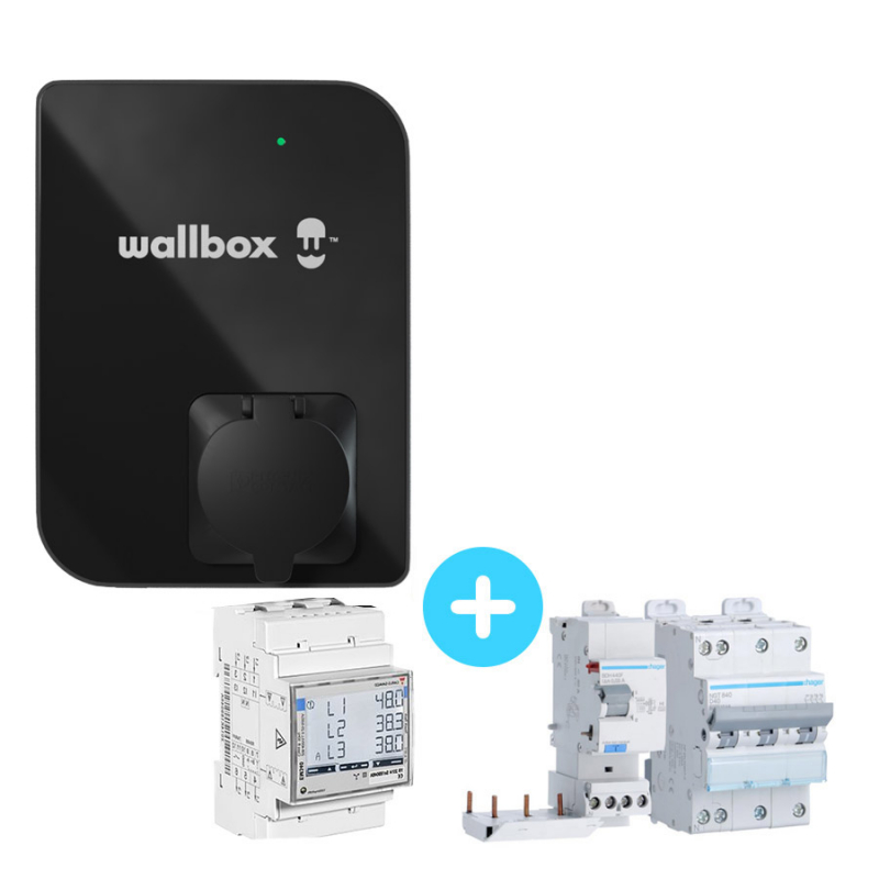 Wifi + Copper 22kW Load - Bluetooth - Pack charging + - WALLBOX SB station - Protections Module Dynamic Electrical RFID Carplug