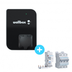 Pack WALLBOX Copper SB Charging station 22kW - Bluetooth - Wifi - RFID + Electrical Protections