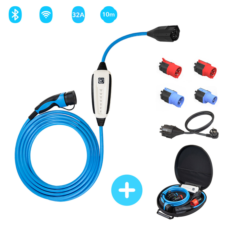 EV Charging Cable: Type 2 to Type 2, 5m/7m/10m
