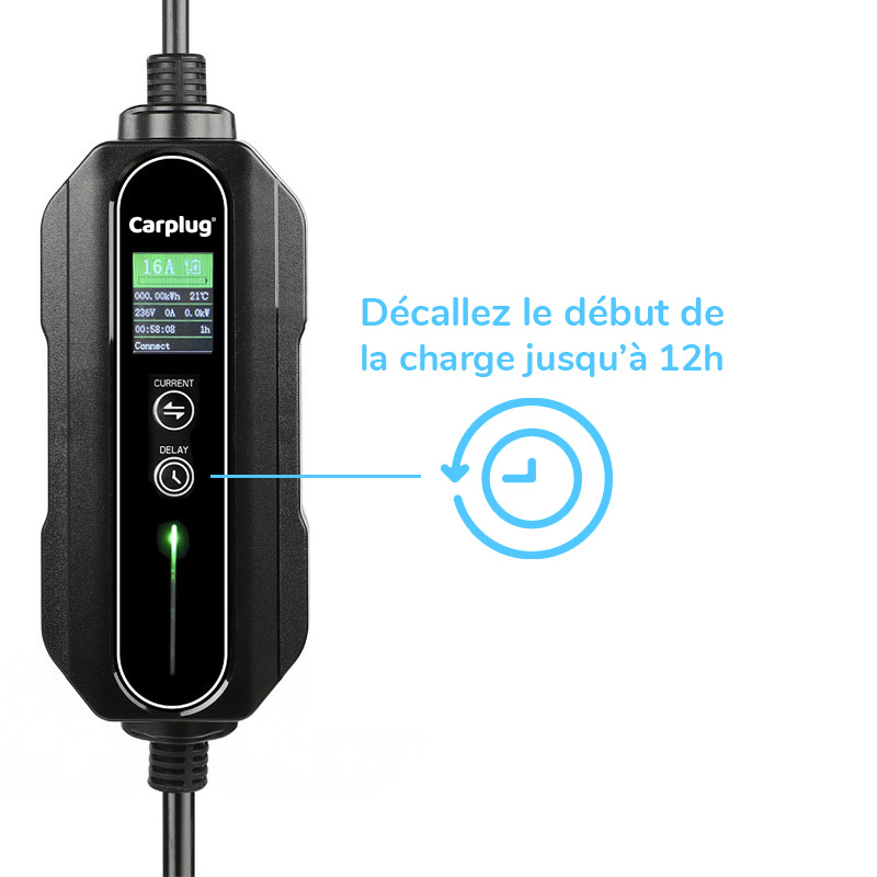 Carplug chargeur mobile Helectron S216 - 5m - 6 à 16A – Type 2 – 3