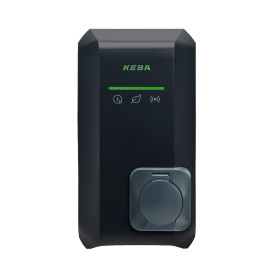 KEBA KeContact P40 Pro Charging Station - Type 2S Plug – 22 kW – Three-Phase – Wi-Fi & Ethernet – RFID – OCPP